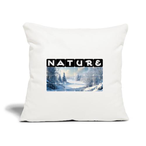 Nature: Frozen Horizon - Throw Pillow Cover 17.5” x 17.5”
