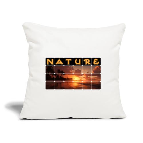 Nature: Sunset Serenity - Throw Pillow Cover 17.5” x 17.5”