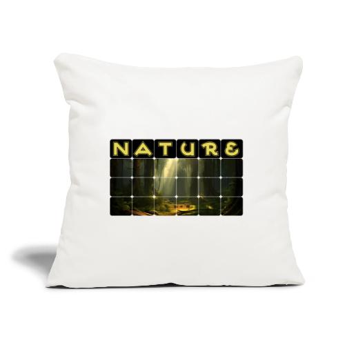 Nature: Sunlit Canopy - Throw Pillow Cover 17.5” x 17.5”