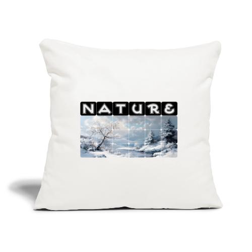 Nature: Winter Embrace - Throw Pillow Cover 17.5” x 17.5”