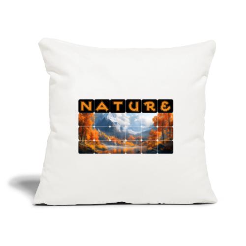 Nature: Golden Autumn Escape - Throw Pillow Cover 17.5” x 17.5”