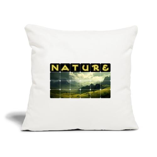 Nature: Verdant Peaks - Throw Pillow Cover 17.5” x 17.5”