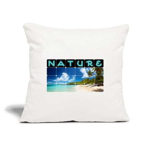 Nature: Island Bliss - Throw Pillow Cover 17.5” x 17.5”