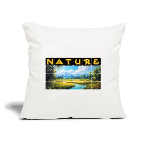 Nature: Season of Bloom - Throw Pillow Cover 17.5” x 17.5”