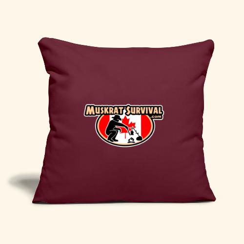 Muskrat Badge 2020 - Throw Pillow Cover 17.5” x 17.5”