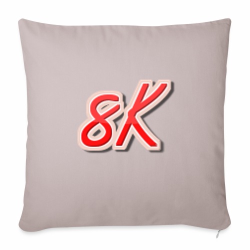 8K - Throw Pillow Cover 17.5” x 17.5”