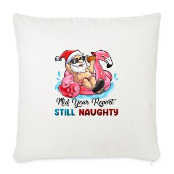 Christmas In July - Throw Pillow Cover 17.5” x 17.5” - natural white - Front