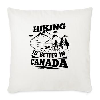 Canada - Throw Pillow Cover 17.5” x 17.5” - natural white - Front