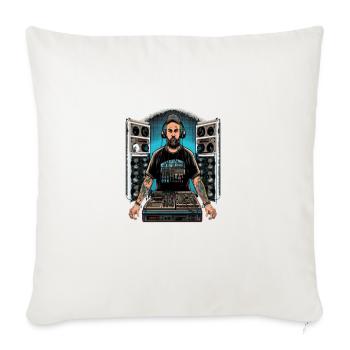 AV Technician Equipment Projector Screen - Throw Pillow Cover 17.5” x 17.5” - natural white - Front