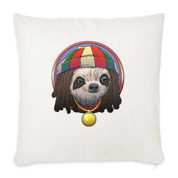 Paresseux rasta - Housse de coussin décorative - blanc nature - Devant