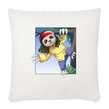 Paresseux rasta - Housse de coussin décorative - blanc nature - Devant
