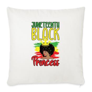 Celebrate Juneteenth - Throw Pillow Cover 17.5” x 17.5” - natural white - Front