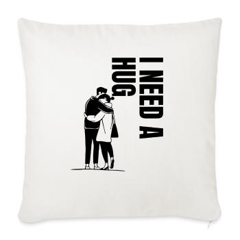 Embrace the Warmth - Throw Pillow Cover 17.5” x 17.5” - natural white - Front
