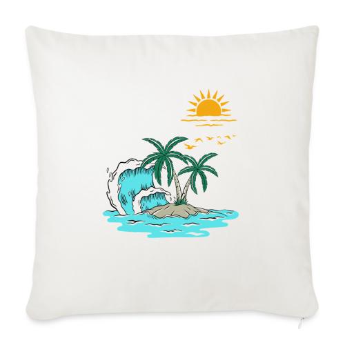 Retro Sunset Graphics - Throw Pillow Cover 17.5” x 17.5”