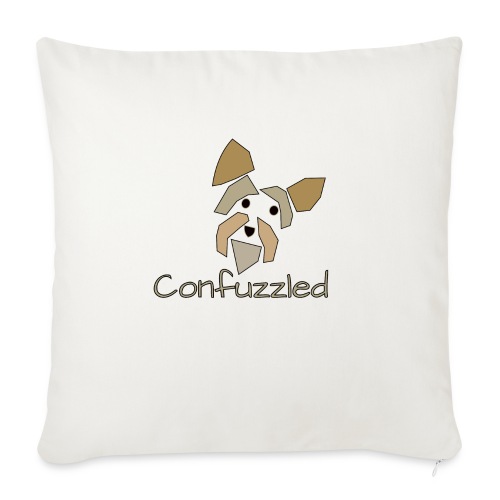 Attitude Dog: Confuzzled Yorkie - Throw Pillow Cover 17.5” x 17.5”