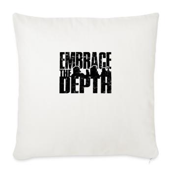 Embrace the Depth - Canyon - Throw Pillow Cover 17.5” x 17.5” - natural white - Front