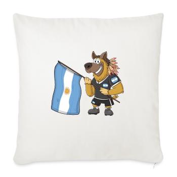 Chien rasta argentin - Housse de coussin décorative - blanc nature - Devant