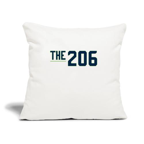 THE | 206 - Spirit of Washington - Game Apparel - Throw Pillow Cover 17.5” x 17.5”