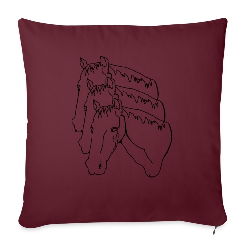 horsey pants - Throw Pillow Cover 17.5” x 17.5”