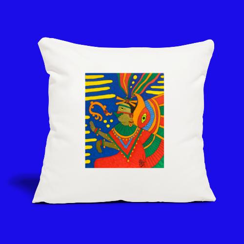 Mexican Moon Goddess of Love - Throw Pillow Cover 17.5” x 17.5”