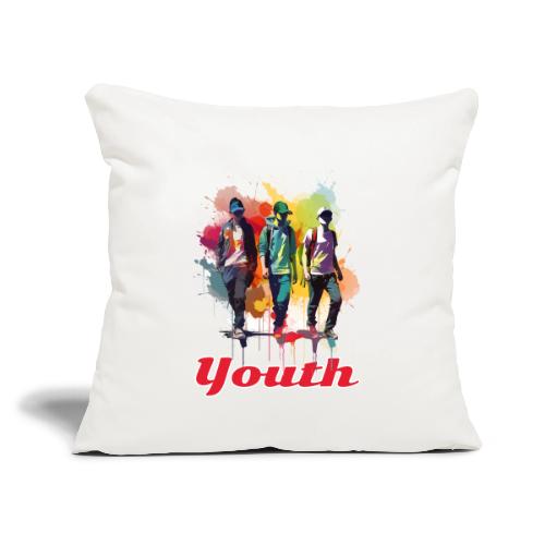 Forever Youthful - Throw Pillow Cover 17.5” x 17.5”