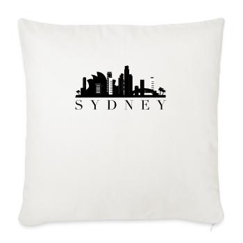 Sydney - Throw Pillow Cover 17.5” x 17.5” - natural white - Front