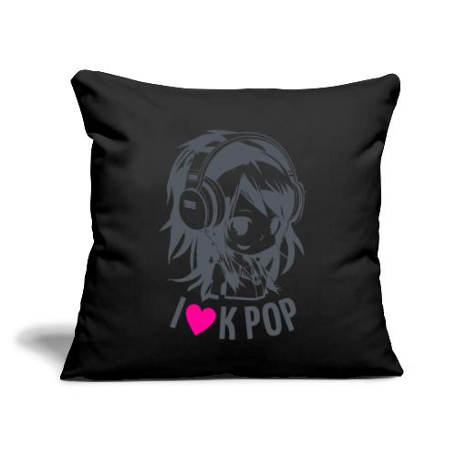 k pop korean music - Throw Pillow Cover 17.5” x 17.5”