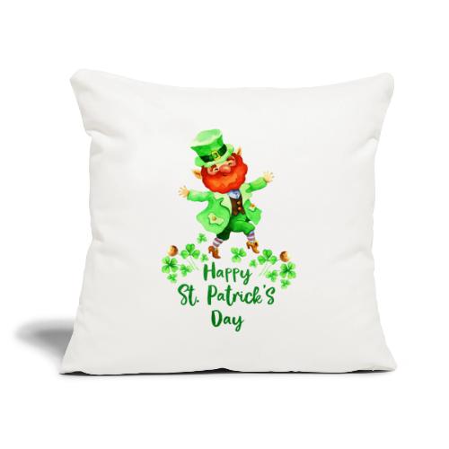 Happy St. Patrik's day. - Throw Pillow Cover 17.5” x 17.5”