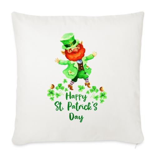 Happy St. Patrik's day. - Throw Pillow Cover 17.5” x 17.5”