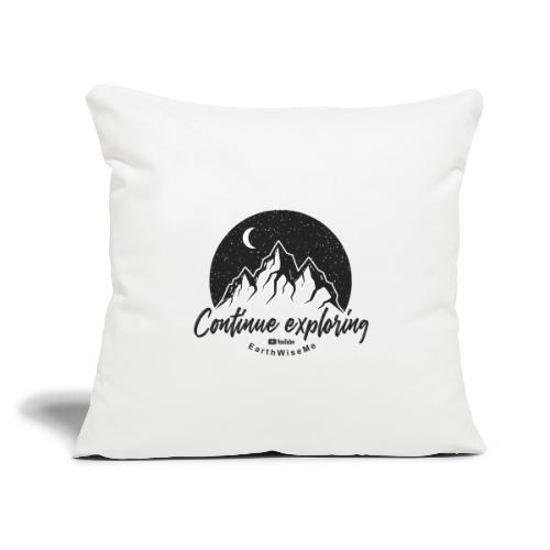 Explorez continuer BW - Housse de coussin décorative