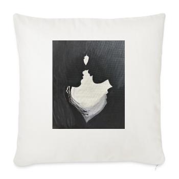 Love - Throw Pillow Cover 17.5” x 17.5” - natural white - Front