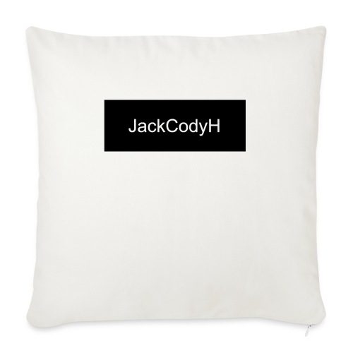 JackCodyH black design - Throw Pillow Cover 17.5” x 17.5”