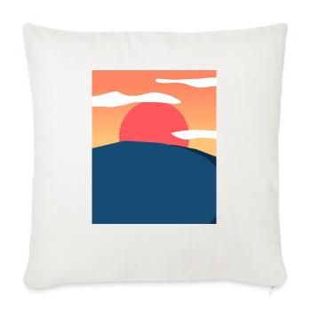 Aesthetic Morning - Throw Pillow Cover 17.5” x 17.5” - natural white - Front