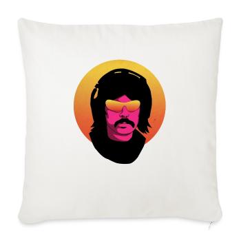 Dr Disrespect Retrowave - Throw Pillow Cover 17.5” x 17.5” - natural white - Front
