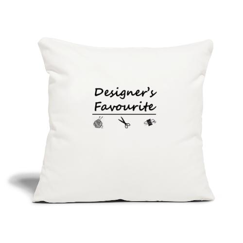 DFLOGO2 - Staff - Throw Pillow Cover 17.5” x 17.5”