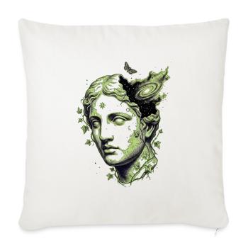 Nebula Ivy Goddess - Throw Pillow Cover 17.5” x 17.5” - natural white - Front