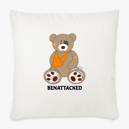 Giant Teddy Bear (for light background) - Throw Pillow Cover 17.5” x 17.5”