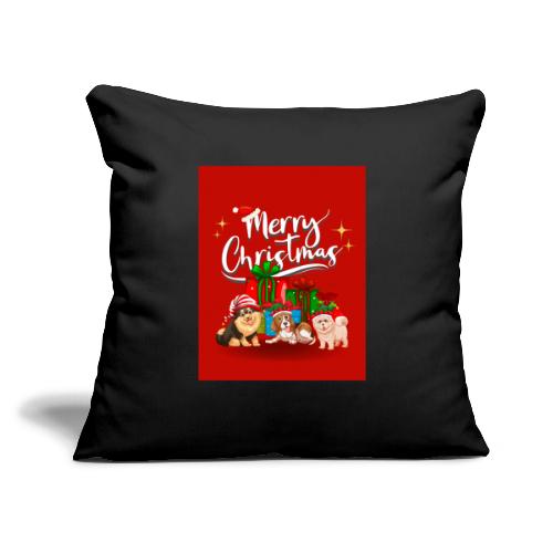 Merry Christmas - Throw Pillow Cover 17.5” x 17.5”