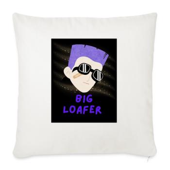 Big Loafer - Throw Pillow Cover 17.5” x 17.5” - natural white - Front