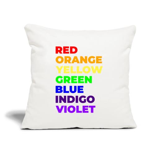 True Colors - Throw Pillow Cover 17.5” x 17.5”