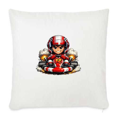 Carcadelogoracerfront - Throw Pillow Cover 17.5” x 17.5”