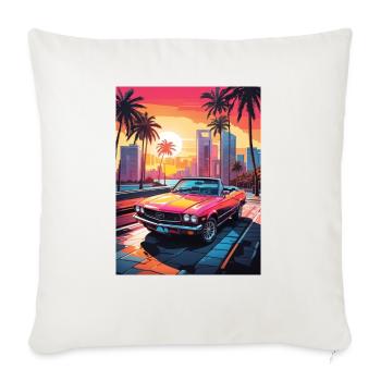 Infinity mind - Throw Pillow Cover 17.5” x 17.5” - natural white - Front