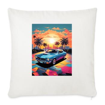Infinity mind - Throw Pillow Cover 17.5” x 17.5” - natural white - Front