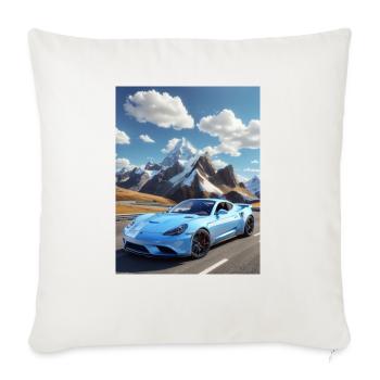 Infinity mind - Throw Pillow Cover 17.5” x 17.5” - natural white - Front
