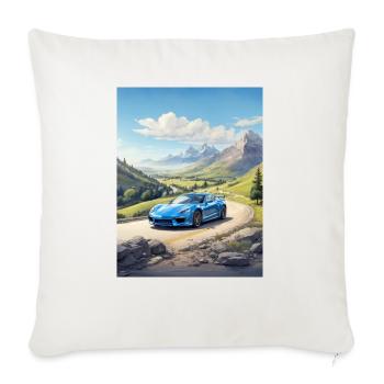 Infinity mind - Throw Pillow Cover 17.5” x 17.5” - natural white - Front