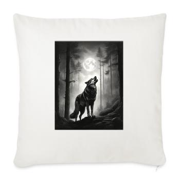 Infinity mind - Throw Pillow Cover 17.5” x 17.5” - natural white - Front