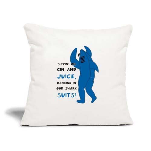 Dancing Shark - Throw Pillow Cover 17.5” x 17.5”