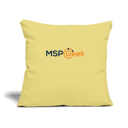 MSPGeekFull - Throw Pillow Cover 17.5” x 17.5”