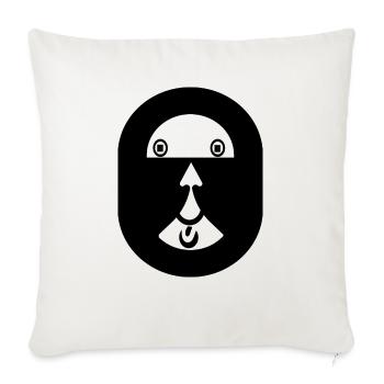 eye-catcher - Throw Pillow Cover 17.5” x 17.5” - natural white - Front