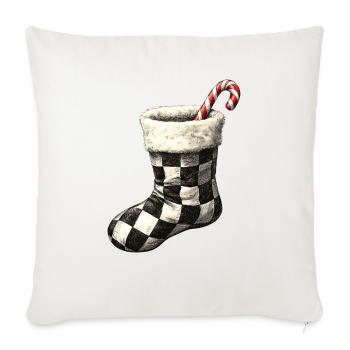 Merry Christmas, Christmas Vintage - Throw Pillow Cover 17.5” x 17.5” - natural white - Front
